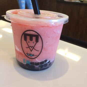 Em-Tea - Strawberry slush with boba. Super delicious! - Bubble Tea Near Me - Merced, California Em-Tea - Strawberry slush with boba. Super delicious! - Bubble Tea Near Me - Merced, California