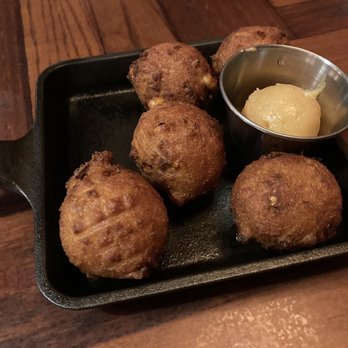 Loretta's Last Call - Jalapeño and cheese hush puppies - Southern Near Me - Boston, Massachusetts Loretta's Last Call - Jalapeño and cheese hush puppies - Southern Near Me - Boston, Massachusetts