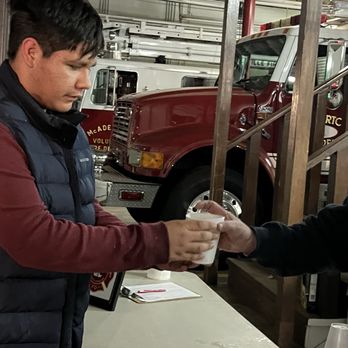 Christmas Town USA - Hot chocolate at fire station - Local Flavor Near Me - McAdenville, North Carolina Christmas Town USA - Hot chocolate at fire station - Local Flavor Near Me - McAdenville, North Carolina
