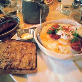 Caravan Kings Cross - Baked eggs with chorizo. Tasty. - Breakfast & Brunch Near Me - London, XGL Caravan Kings Cross - Baked eggs with chorizo. Tasty. - Breakfast & Brunch Near Me - London, XGL