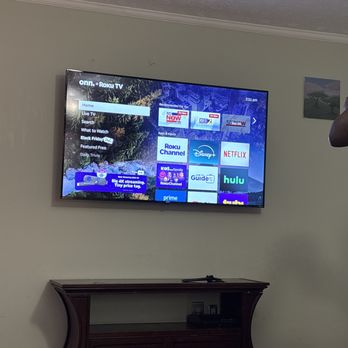 3Cs Audio-Visual - Wall mounted TV with cords hidden. - Security Systems Near Me - Atlanta, Georgia