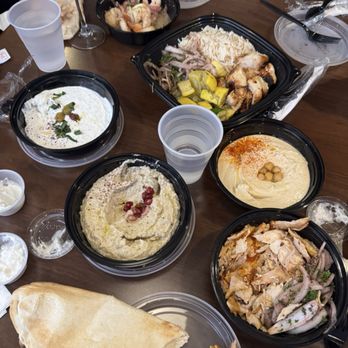 Lebanese Taverna Pentagon - Various dips, chicken shawarma appetizer, Shrimp Arak, Chicken Kabob - Mediterranean Near Me - Arlington, Virginia Lebanese Taverna Pentagon - Various dips, chicken shawarma appetizer, Shrimp Arak, Chicken Kabob - Mediterranean Near Me - Arlington, Virginia