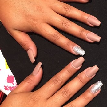 Elite Nails & Spa - Coffin shape acrylics in 418 Butternut Squash in matte for $40! Beautiful work by Ann! - Nail Salons Near Me - Placentia, California