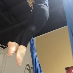 Aerial Fitness - Aerial silks iron cross