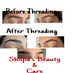 Shilpa's Beauty & Care - Eyebrows threading Before & After
