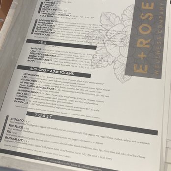 E+ROSE Wellness - Menu - Acai Bowls Near Me - Nashville, Tennessee E+ROSE Wellness - Menu - Acai Bowls Near Me - Nashville, Tennessee