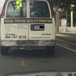 Regal Crown Quality Painting - Unprofessional driver and representation of the company.