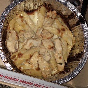 dominos  pizza - There's the Alfredo that's literally BARLEY covering the bottom - Pizza Near Me - Sacramento, California