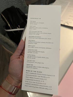 Menu photo 5 Swan Miami, FL