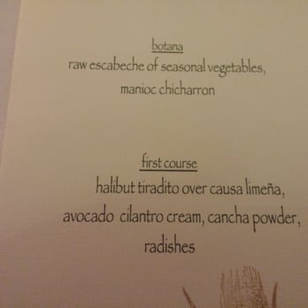 Casa Felix - menu 2 of 4 - Latin American Near Me - Buenos Aires, C