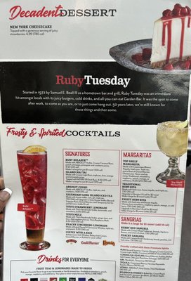 Menu photo 1 Ruby Tuesday Alcoa, TN