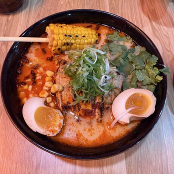 Giant Ramen and Sushi - Elote Ramen with added Egg - Ramen Near Me - Fullerton, California Giant Ramen and Sushi - Elote Ramen with added Egg - Ramen Near Me - Fullerton, California
