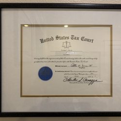 Law Office of Richard Nevins - USTax Court certificate