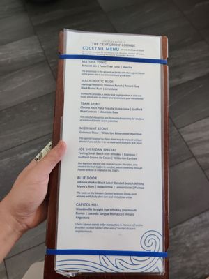Menu photo 8 The Centurion Lounge Seattle, WA