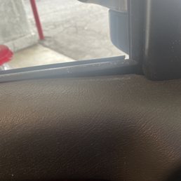 The door is on wrong which creates pressure on the window The door is on wrong which creates pressure on the window
