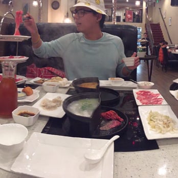IPOT - Hot pot w/ bbq on the side and some random stuff we ordered - Hot Pot Near Me - San Francisco, California