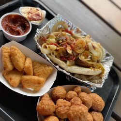 Taylor's Ice cream - Mac n cheese, fried mushrooms