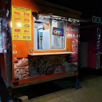 Taste From India - a food cart at night - Indian Near Me - Austin, Texas Taste From India - a food cart at night - Indian Near Me - Austin, Texas
