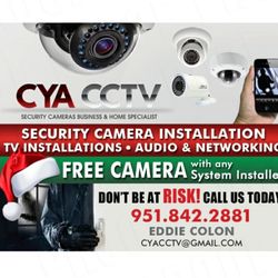 CYA Security Cameras - Holiday special call today for your free consultation. Security cameras for your home or buiness.