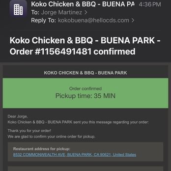 KoKo Chicken & BBQ - Order receipts. - Korean Near Me - Buena Park, California KoKo Chicken & BBQ - Order receipts. - Korean Near Me - Buena Park, California