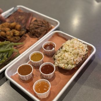 Luella's Bar-B-Que - Complimentary sauces - Barbeque Near Me - Asheville, North Carolina
