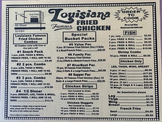Menu photo 1 Great China Express Ontario, CA