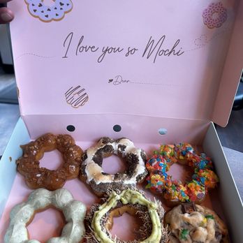 Mojo - Peanut Butter & Chocolate Donut , Matcha , Dubai Chocolate , S'mores , Fruity Pebbles , & a Cookie with m&m's and fudge. - Japanese Near Me - Syracuse, New York Mojo - Peanut Butter & Chocolate Donut , Matcha , Dubai Chocolate , S'mores , Fruity Pebbles , & a Cookie with m&m's and fudge. - Japanese Near Me - Syracuse, New York