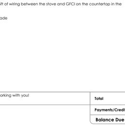 Invoice from a reliable company that fixed the issue for $300