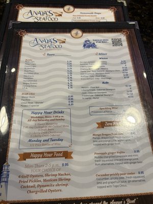 Menu photo 1 Anaya's Seafood Scratch Kitchen Dallas, TX Menu photo 1 Anaya's Seafood Scratch Kitchen Dallas, TX