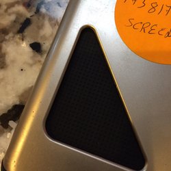 Went in for a cracked screen, got this awesome PERMANENT sticker on my case.  Thanks, asshats