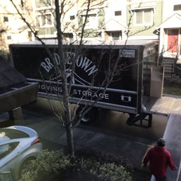 Unloading at the new home.