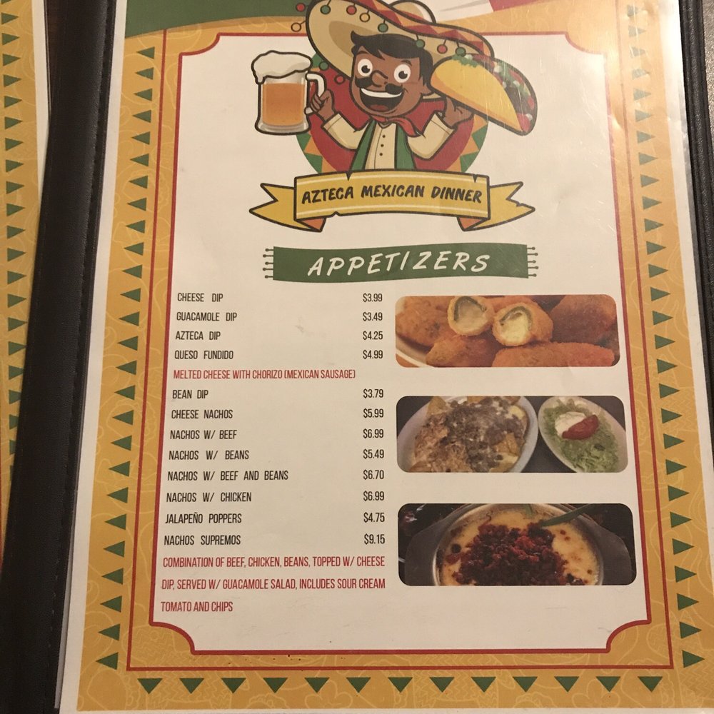 Azteca Mexican Diner - Appetizer menu - Mexican Near Me - Falconer, New York Azteca Mexican Diner - Appetizer menu - Mexican Near Me - Falconer, New York