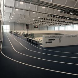 Robert Crown Ice Center - A portion of the track on the second floor.