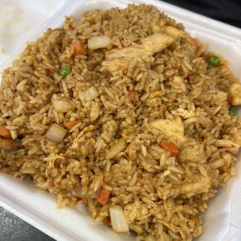 Asian Street Food - Spicy chicken fried rice - Pan Asian Near Me - Dallas, Texas Asian Street Food - Spicy chicken fried rice - Pan Asian Near Me - Dallas, Texas