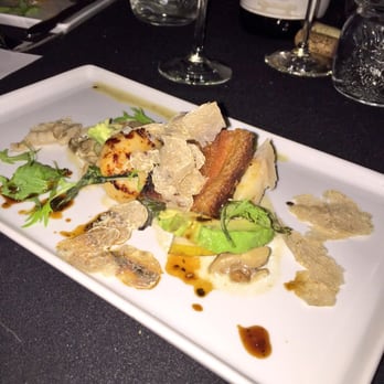 3rd Cousin - Scallop & Heritage pork belly - Chef Greg Lutes, pop up dinner on DEC 15, 2014, love it - New American Near Me - San Francisco, California