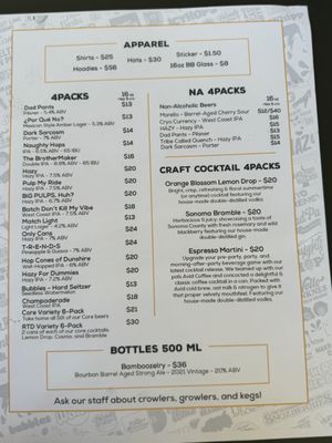 Menu photo 8 Barrel Brothers Brewing Windsor, CA Menu photo 8 Barrel Brothers Brewing Windsor, CA