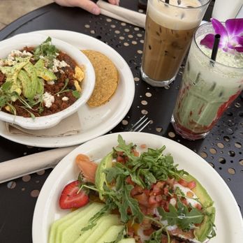 Urth Caffe - Huevos Rancheros Eggs Benedict Canyon with Smoked Salmon - Coffee & Tea Near Me - Laguna Beach, California Urth Caffe - Huevos Rancheros Eggs Benedict Canyon with Smoked Salmon - Coffee & Tea Near Me - Laguna Beach, California