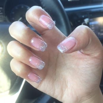 Diamond Nails and Spa - French tip with glitter detail--thank you so much Kim!! Love it! - Nail Salons Near Me - Riverside, California Diamond Nails and Spa - French tip with glitter detail--thank you so much Kim!! Love it! - Nail Salons Near Me - Riverside, California