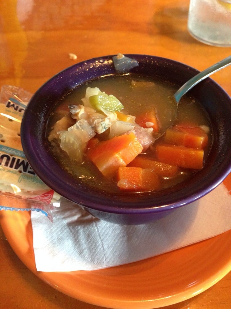 Order Hatteras Clam Chowder food online from Goombays Grille and Raw Bar store, Kill Devil Hills on bringmethat.com