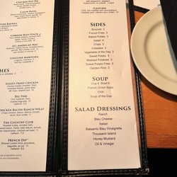 Rachel's Roadhouse - Menu 1