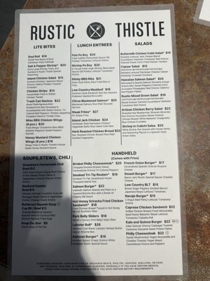 Menu photo 3 Rustic Thistle Page, AZ Menu photo 3 Rustic Thistle Page, AZ