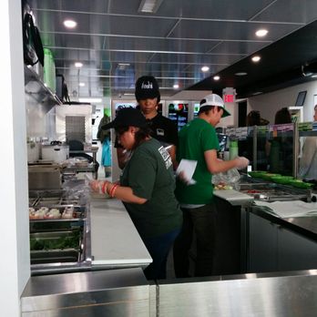Freshii - Open kitchen staff working hard for the lunch crowd. - Vegetarian Near Me - Edmonton, Alberta