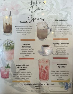 Menu photo 5 Julie's Coffee and Tea Garden Alameda, CA Menu photo 5 Julie's Coffee and Tea Garden Alameda, CA