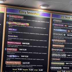 Xtreme Juice - Berry smoothies menu