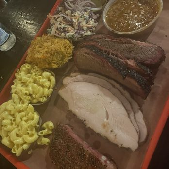 Terry Black's Barbecue - Pork ribs, smoked turkey, brisket, Mac and cheese, rice, coleslaw and beans - Barbeque Near Me - Austin, Texas Terry Black's Barbecue - Pork ribs, smoked turkey, brisket, Mac and cheese, rice, coleslaw and beans - Barbeque Near Me - Austin, Texas