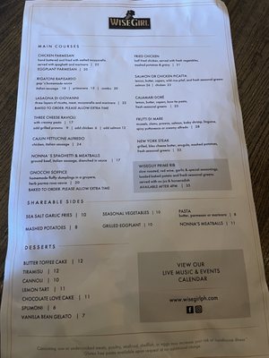 Menu photo 6 WiseGirl Pleasant Hill, CA Menu photo 6 WiseGirl Pleasant Hill, CA