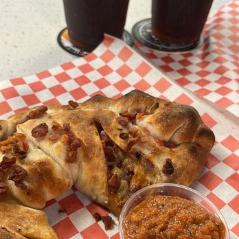 Dough Boys Pizzeria - Mini calzone (Italian sausage and smoked bacon) - Pizza Near Me - Clovis, California Dough Boys Pizzeria - Mini calzone (Italian sausage and smoked bacon) - Pizza Near Me - Clovis, California