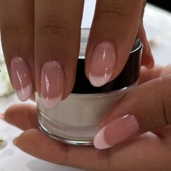 Phalanges Manicure Studio - Almond French Manicure.