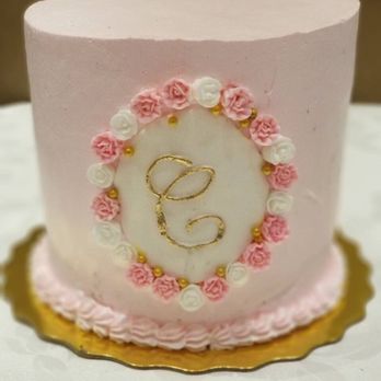 Elegant Desserts - a pink and white cake - Bakeries Near Me - Los Angeles, California