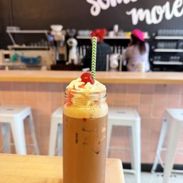 Cherry blossom cold brew bop